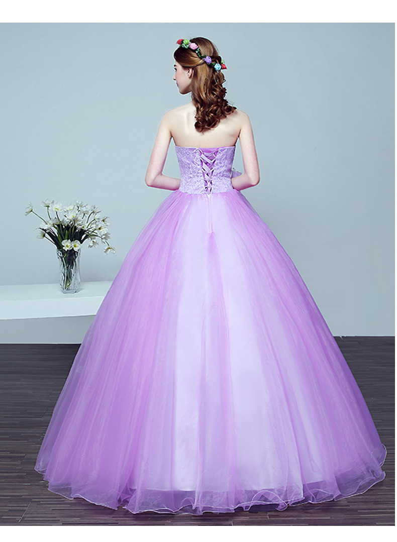 新款彩纱艺考独唱美声蓬蓬裙时尚优雅演出服长款年会主持人晚礼服