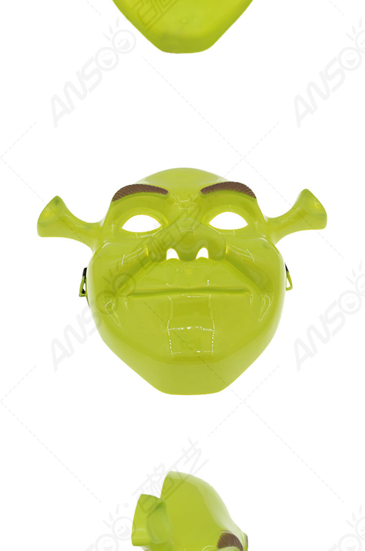 万圣节怪物史莱克面具卡通动漫影视同款cosplay装扮派对助威道具