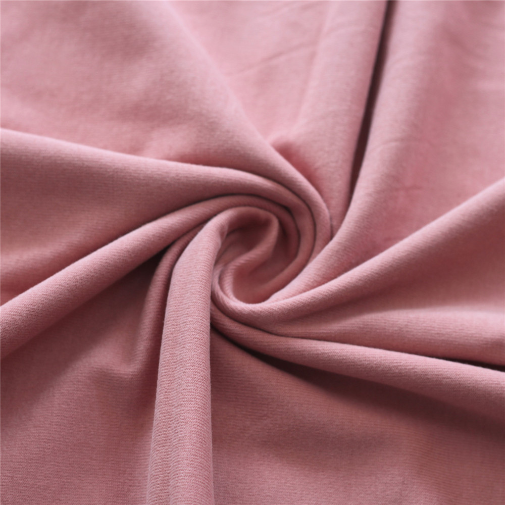 全棉汗布磨毛舒绒平纹单面 童女装夏款t恤针织面料