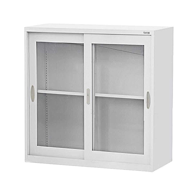 加厚半截简约小文件柜钢制铁皮办公矮柜落地储物柜玻璃矮柜带抽屉