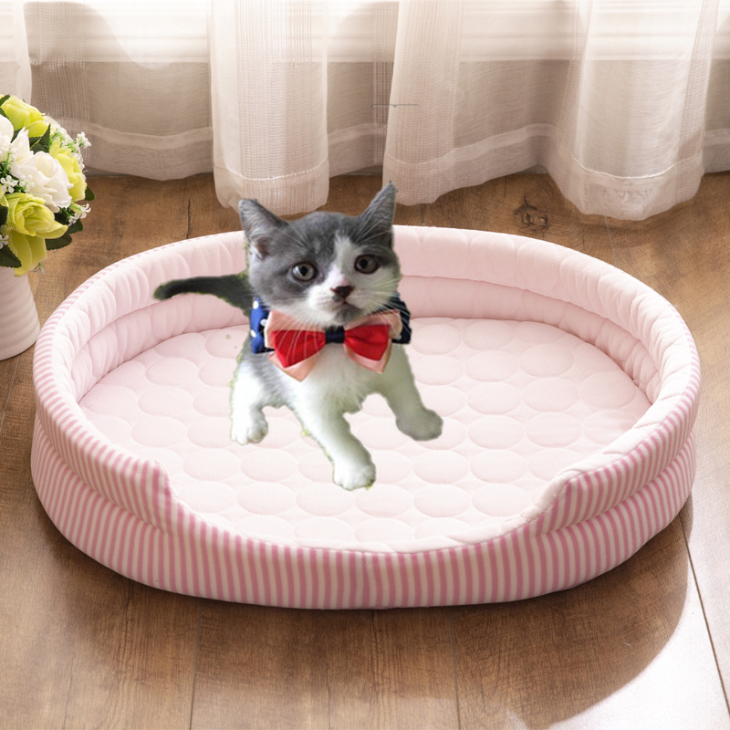 Pet Bed Ice Silk Mat Dog Kennel Pad Summer Pet Pet Ice Mat Cat Nest Four Seasons Universal Factory Direct Sales
