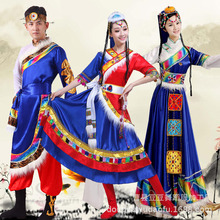 2019新款藏族舞蹈服装女 民族舞蹈服装演出服 蒙古族少数民族舞台