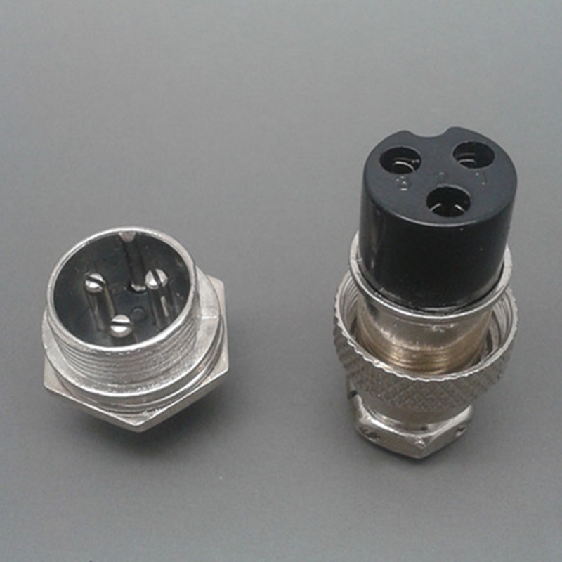 航隽gx16(2-10p)航空插头 平衡车电源焊台连接器 m16航空插头