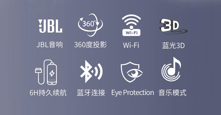 viewsonic优派m1 /kl1v家用微型便携投影仪 手机无线投屏投影机