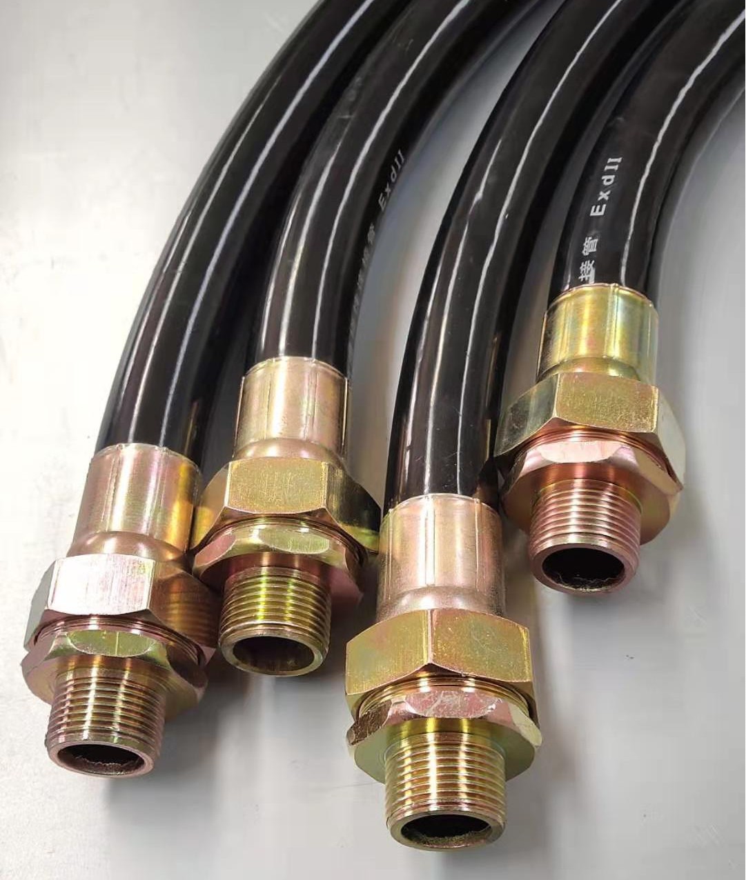 厂家批发dn50*1000防爆挠性管 金属pvc软管 六分四分连接管