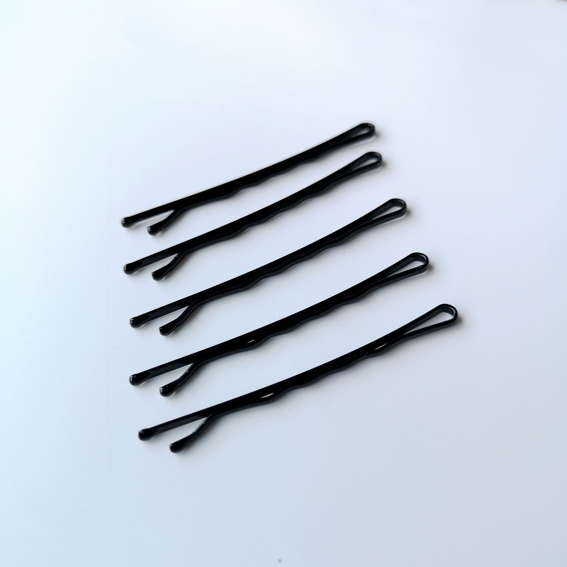 供应韩版黑色一字夹发卡 新娘盘发发夹 钢丝发夹小卡子一字卡发饰