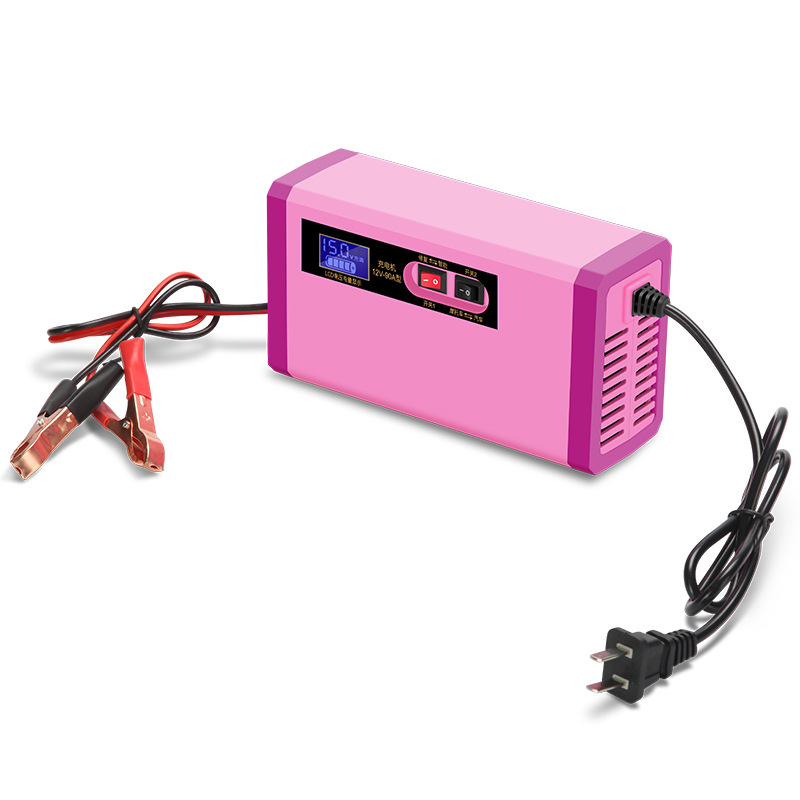 12V Car Motorcycle Storage Battery Charger High Power Intelligent Battery Charger Battery Automatic Repair