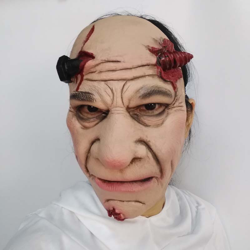 万圣节橡胶面具头套成人魔鬼面具僵尸鬼脸面具
