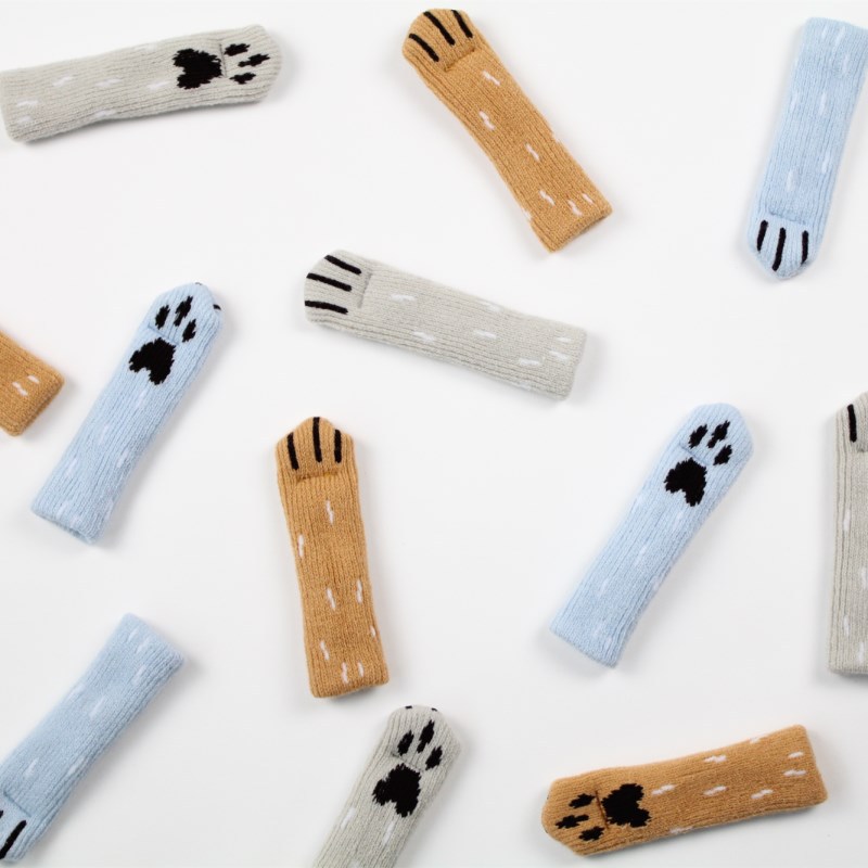 日式汪汪萌爪肉球狗爪桌椅子脚套双层加厚耐磨静音保护凳子脚套垫