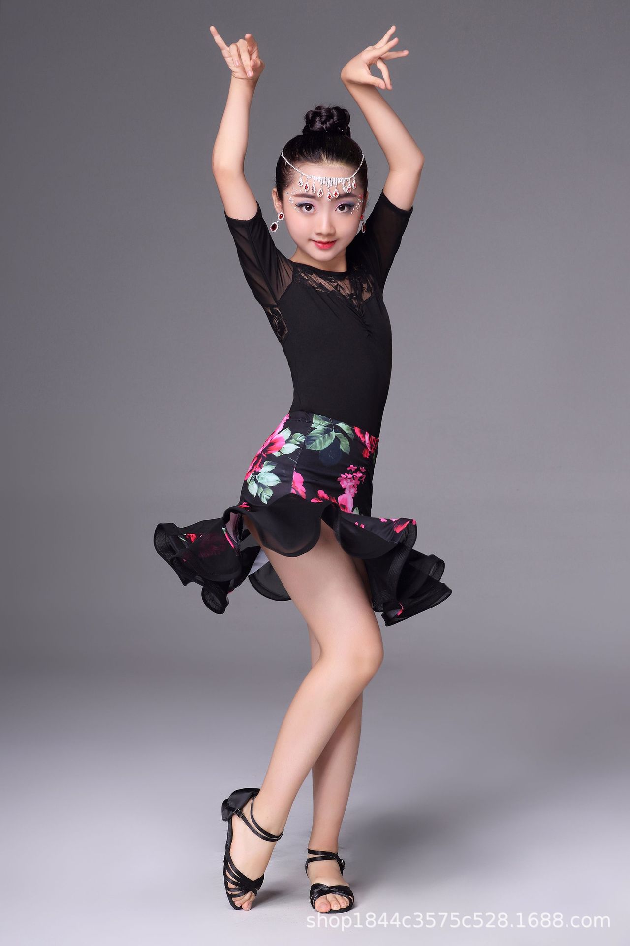 少儿拉丁表演裙子