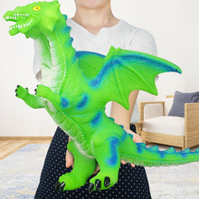 高仿真动物模型双头龙发声的西方魔龙儿童玩具软胶恐龙男孩礼物