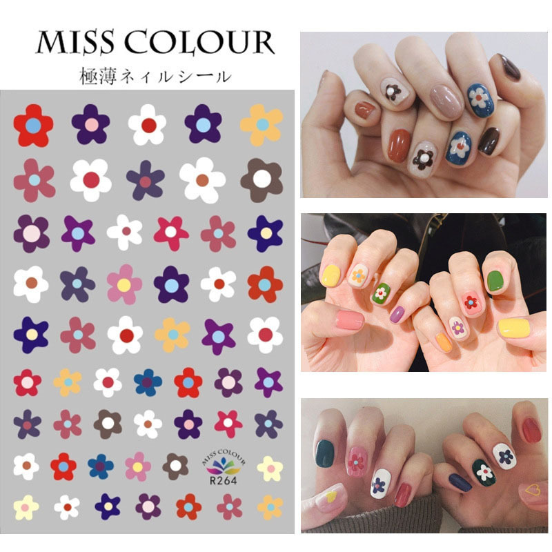 Elegant Nail Stickers Paper Hyuna Same Style Nail Beauty Nail Stickers Nail Stickers Ornament Strawberry Rainbow Cherry Applique