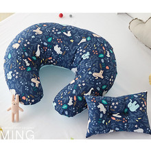 婴儿喂奶枕多功能哺乳枕头跨境出口贴牌定制防吐奶婴幼儿U型枕头