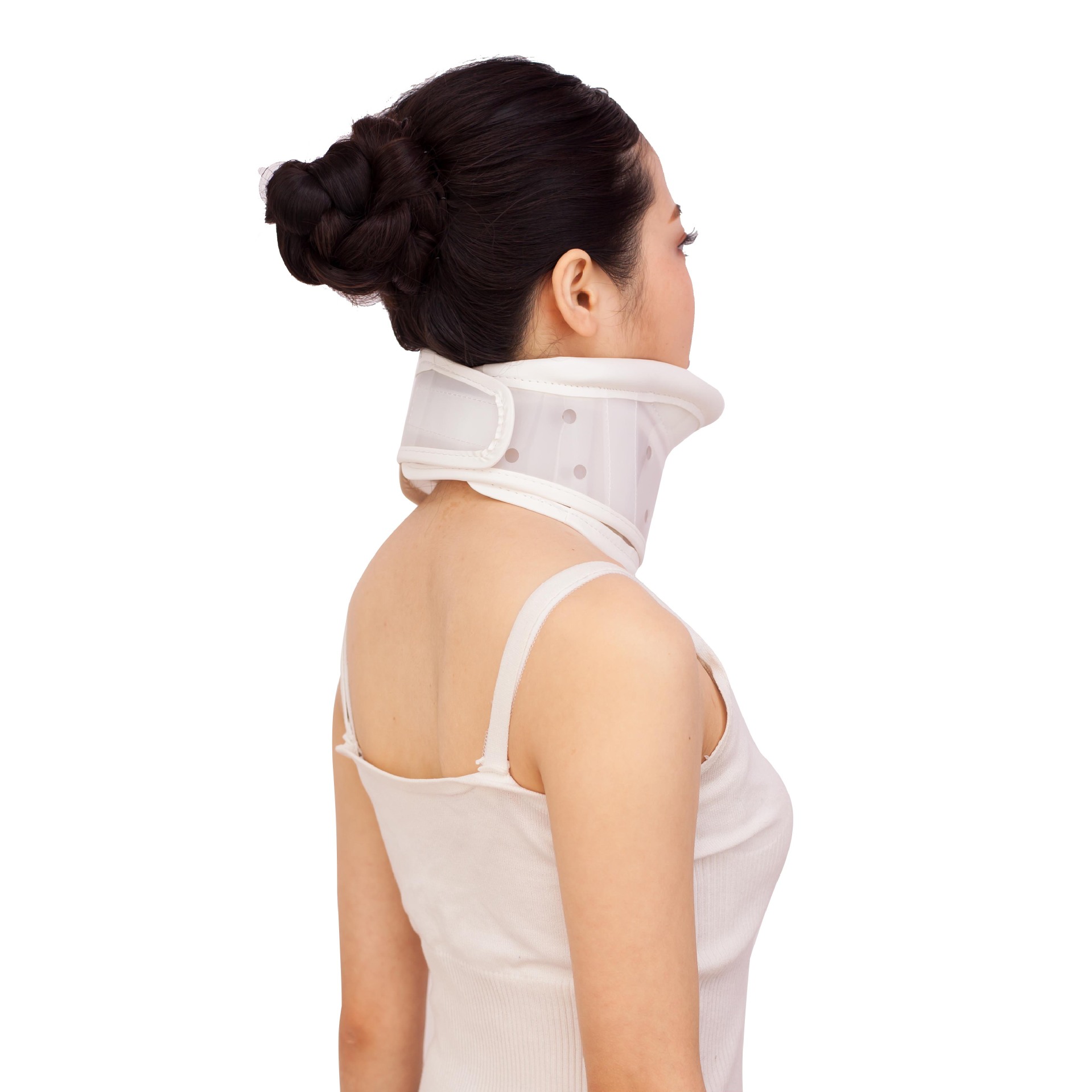 医用可调式颈托护颈带高档围领颈椎牵引器颈部固定支具护具