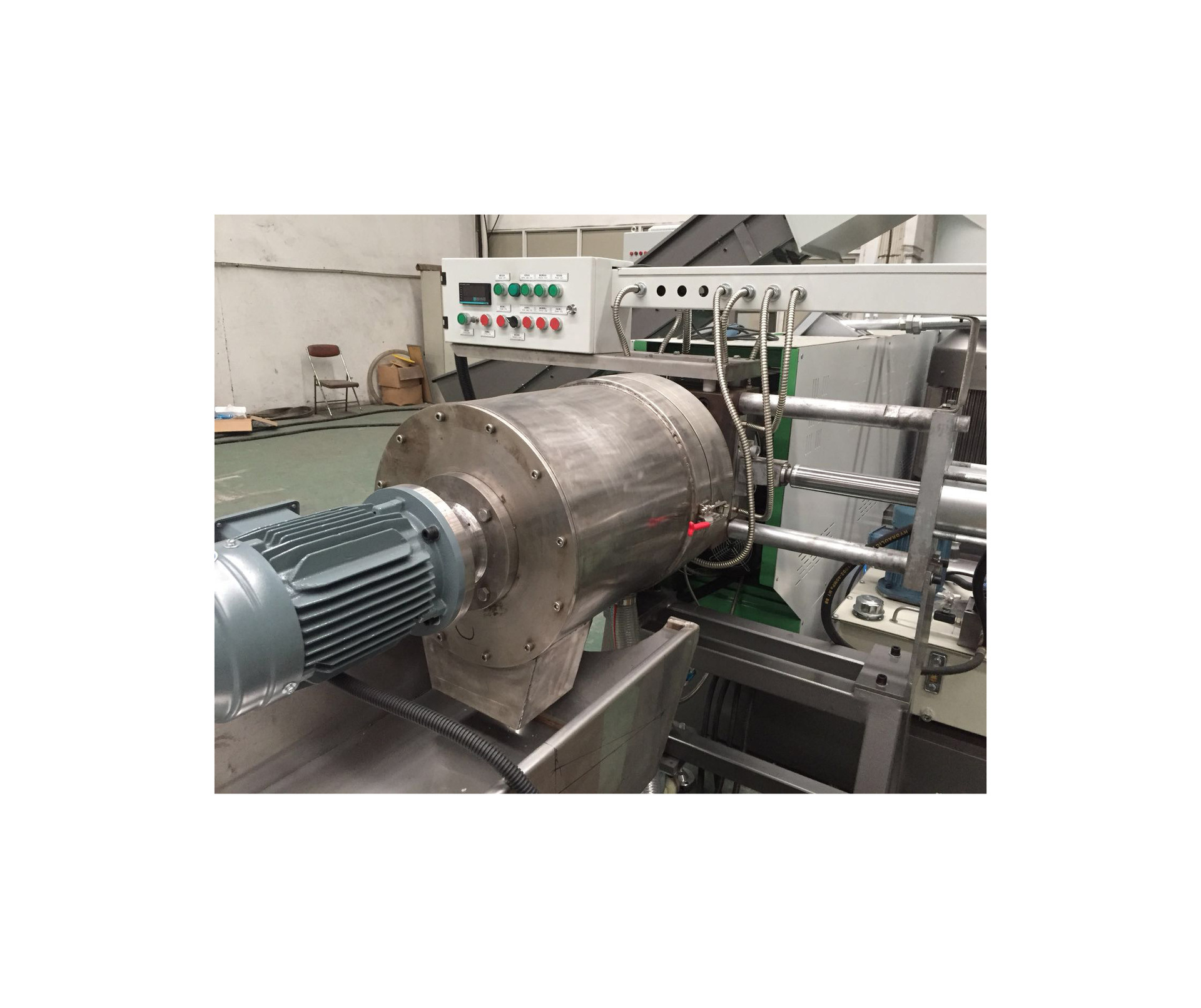 pe单螺杆造粒设备 pp粉碎料水环切粒机组生产线