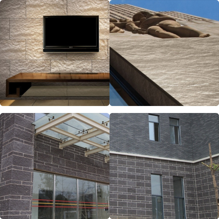 软瓷毛面花岗岩柔性石材学校住宅商厦装修生态环保材料防水防潮