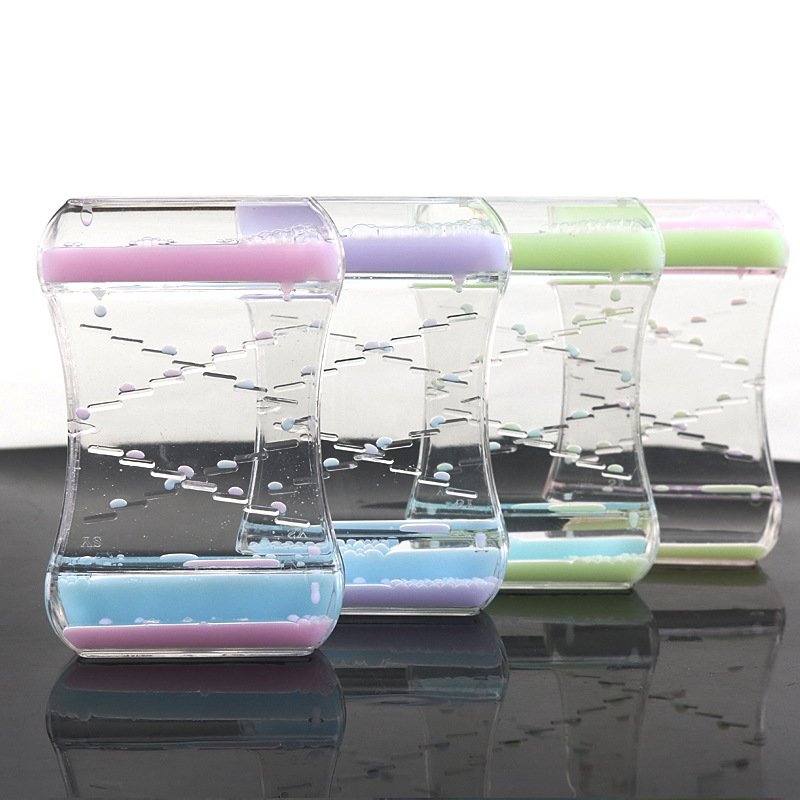 创意亚克力油滴液体沙漏家居摆件入油工艺品桌面装饰节日礼品油漏