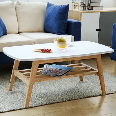 迷你实木小茶几简约 北欧 现代简易小户型组装功夫茶桌经济型茶几