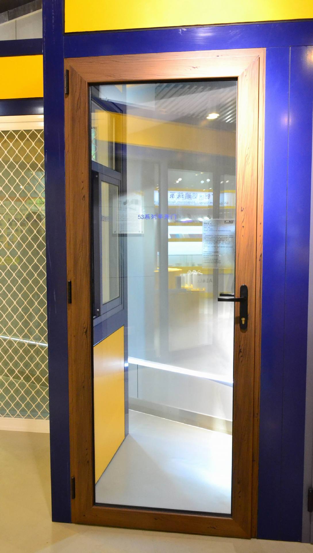 厂家直销 铝合金门 铝合金对开门 53平开门 阳台门 厕所门