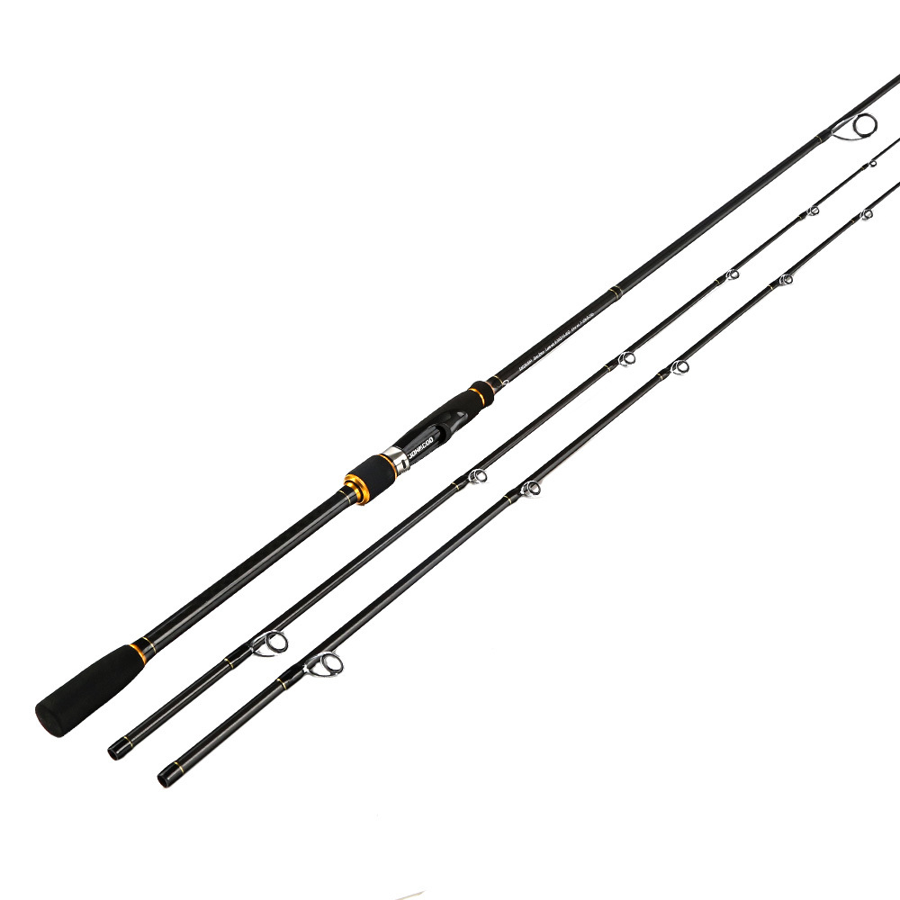 跨境新款 gladiator m mh调双杆梢 2.4米直柄枪柄碳素路亚竿
