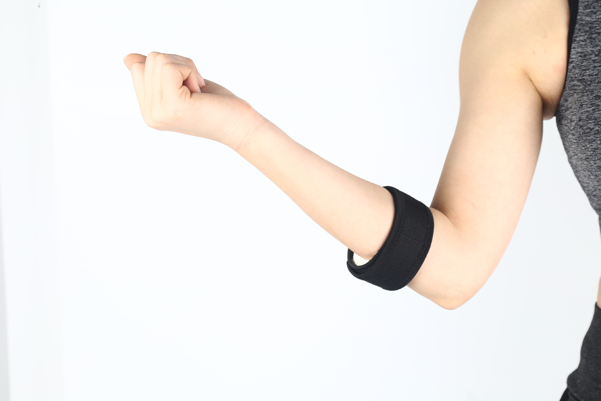 厂家批发可调节护肘带 加压护肘运动护肘