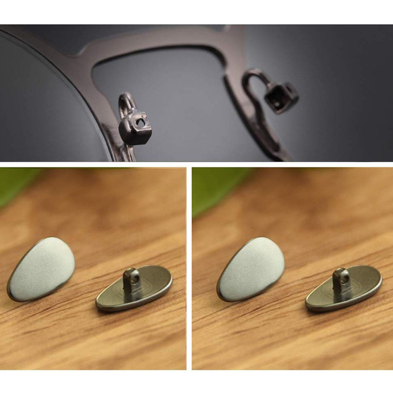 眼镜鼻托舒适抗敏 钛鼻托 眼镜配件 防滑鼻垫