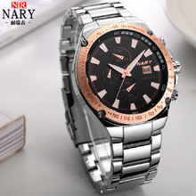 nary/耐瑞 正品瑞十大士男士商务休闲日月星辰表盘全自动机械手表