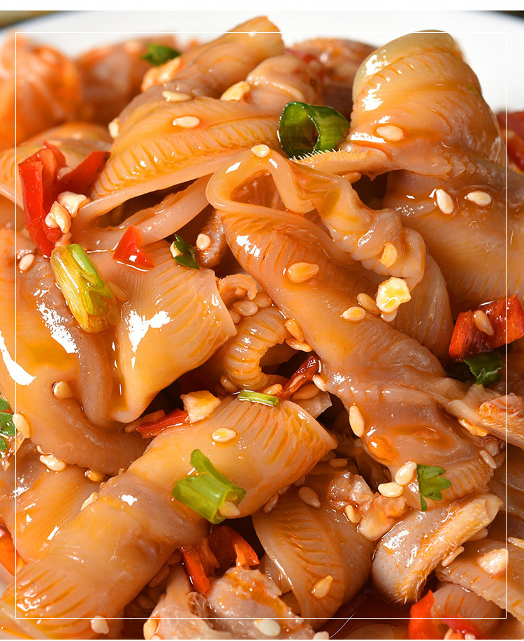 凉拌香辣鹅唇椒香雁唇雁鹅唇酒店饭店用特色半成品凉菜开袋即食