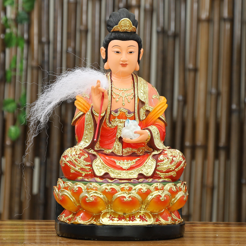 女娲娘娘佛像补天女神娲皇女阴大地之母树脂道教神像居家供奉摆件
