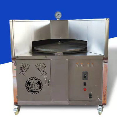 烧饼机商用全自动烧饼机旋转燃气全电烧饼机吊炉烧饼机器设备直销
