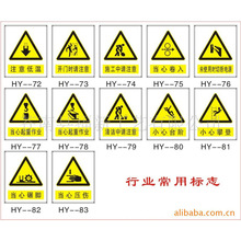 动物园警示行人标识牌 道路施工安全标志 电力电缆PVC塑料标识牌