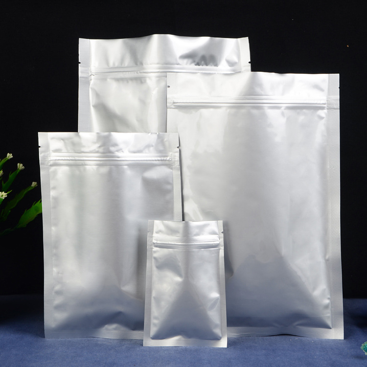 铝箔食品包装袋 纯铝平底自封袋 通用粉末包装袋 花茶小袋 铝箔袋