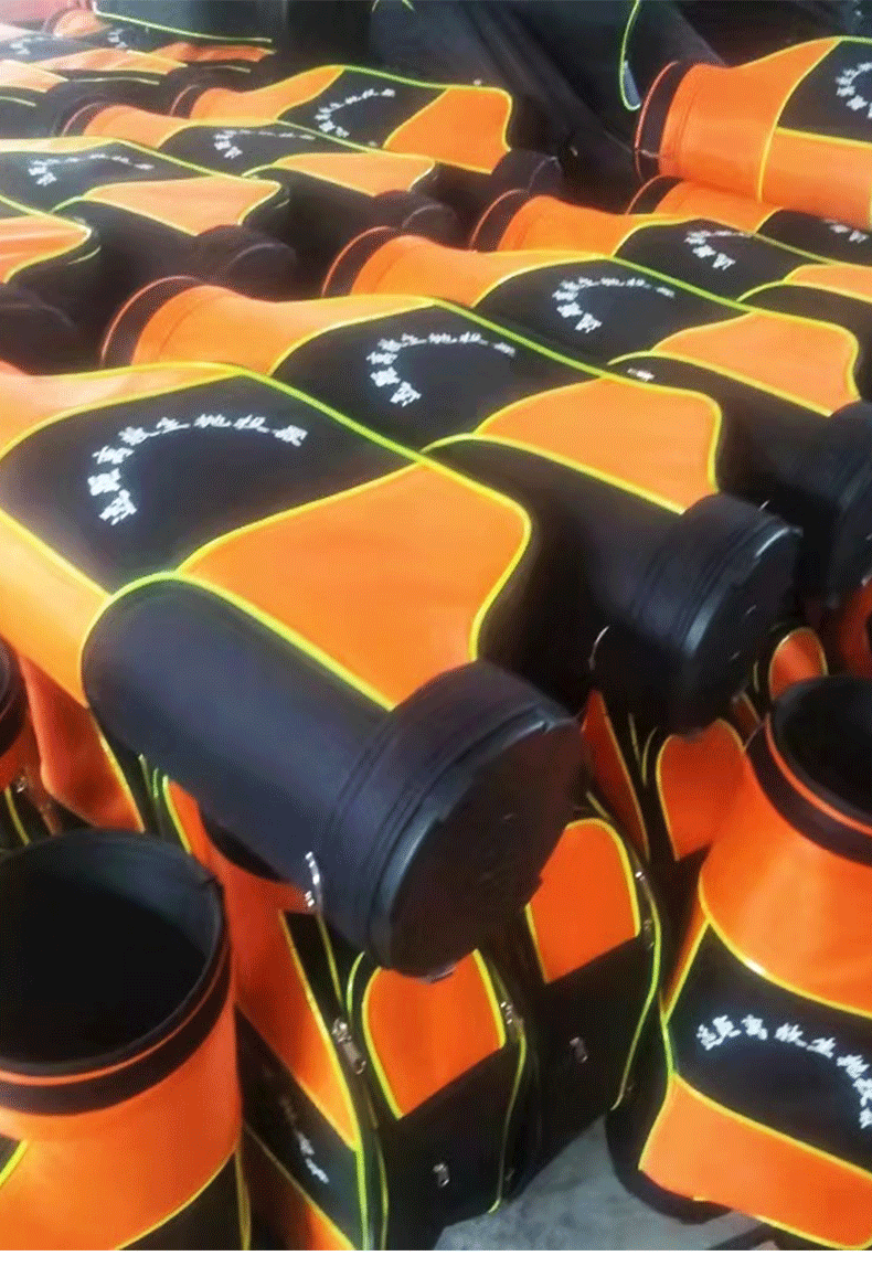 抛投器标准配置为:基本发射组件一套,陆用弹体2个(内含110米救援绳索)