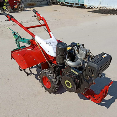 小型耕田机_汽油旋耕机微耕机松土机旋地机锄地家用小型耕田机开沟