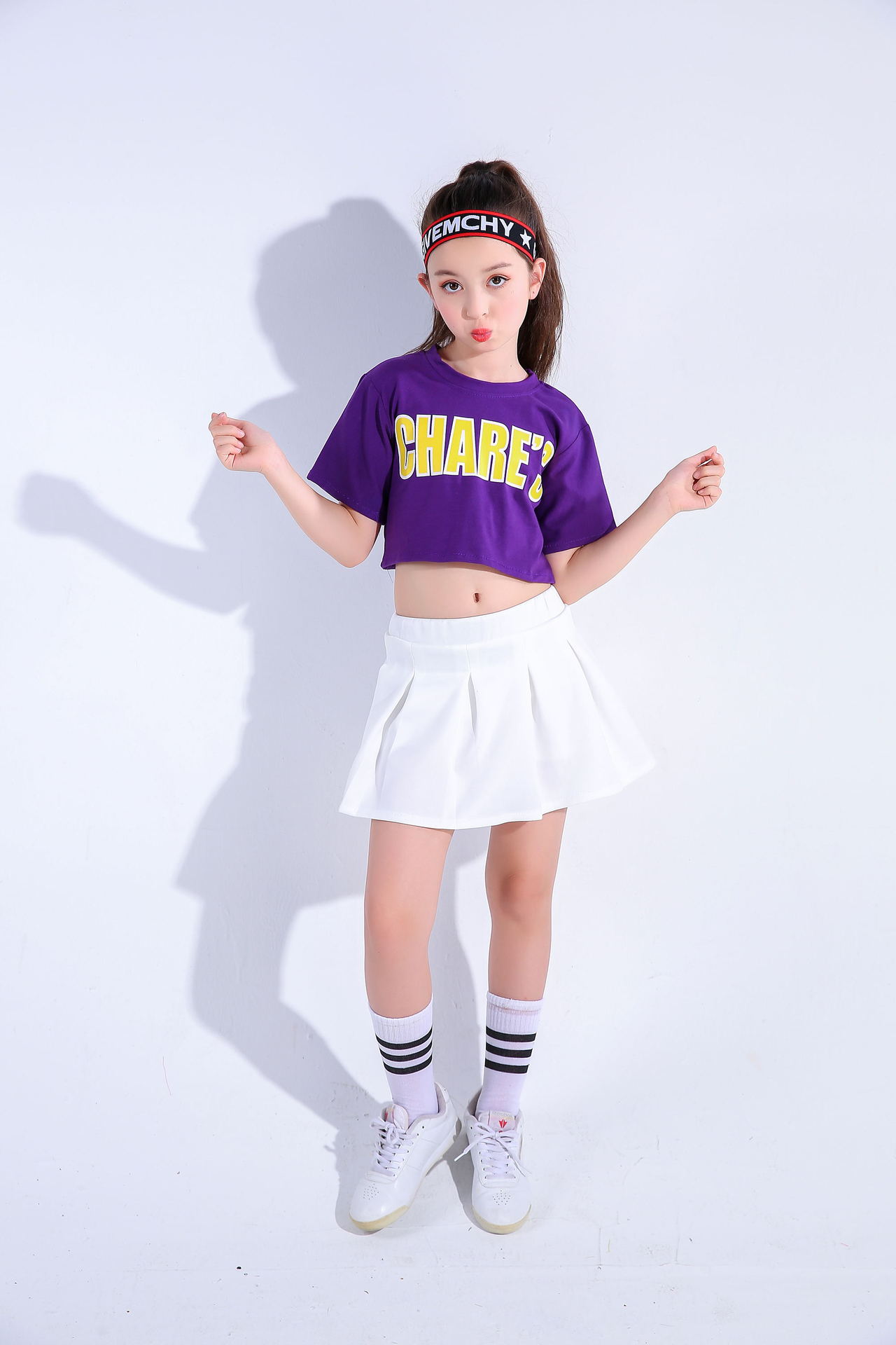 儿童啦啦队服装男女童少儿小学生体操表演六一爵士舞啦啦操演出服