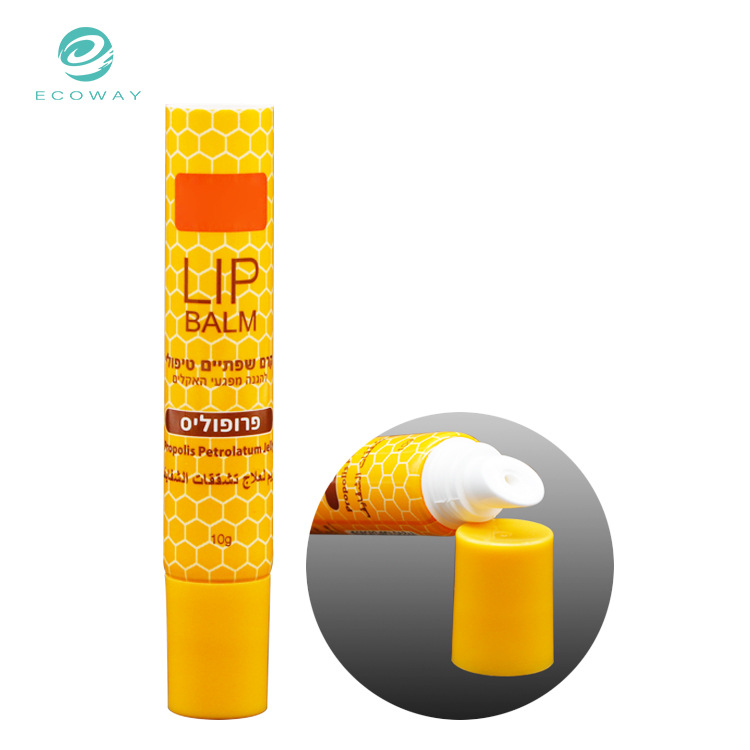 唇膏管唇彩管斜嘴软管包材 圆形定制印刷pe挤压塑料软管 10ml