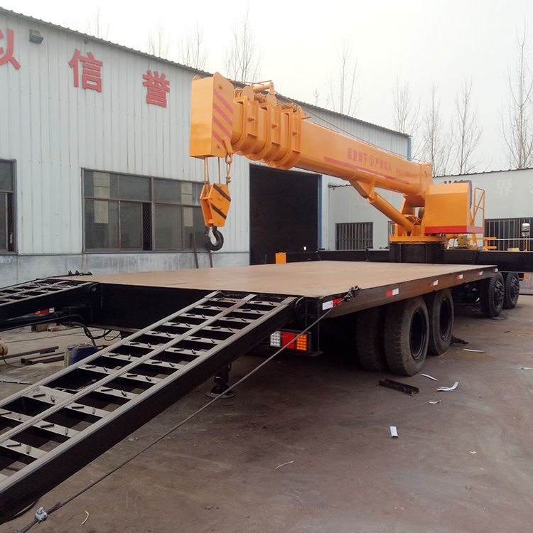 九麟厂家定制8吨随车吊爬梯车改装随车吊吊机皮卡改装6吨吊机