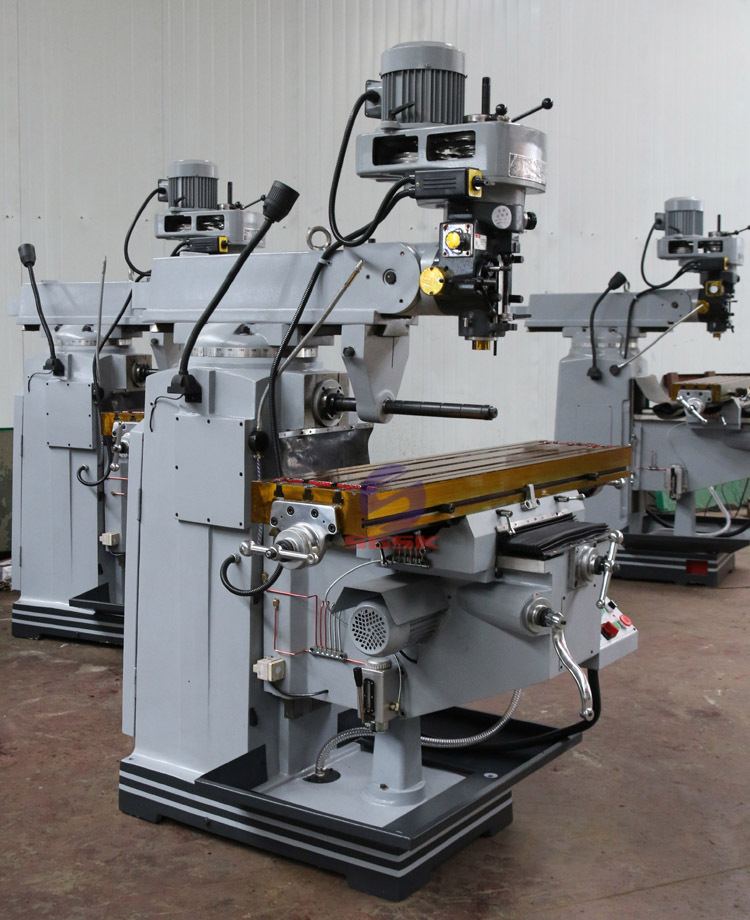 普通铣床4hw炮塔铣床立卧两用炮塔铣床数显炮塔铣床台湾铣头