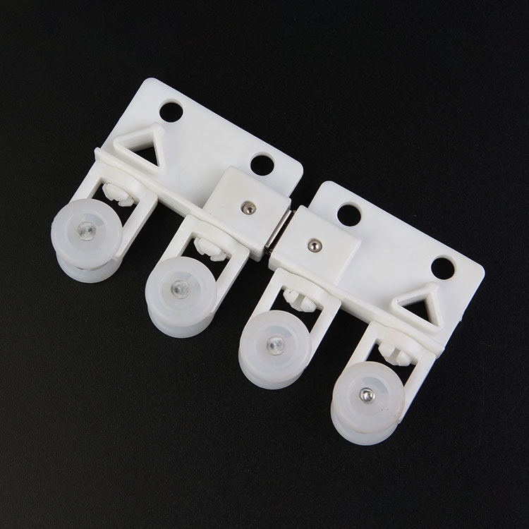 厂家批发窗帘轨道大方磁碰 耐用居家窗帘配件 悬挂式窗帘轨道滑轮