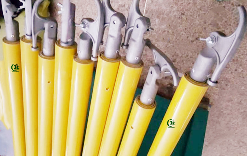 伸缩圆形弹珠按钮绝缘操作杆 高压拉闸杆 令克棒 电力专用绝缘杆