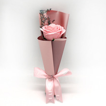 母亲节创意香皂花礼盒花束大单支地推小礼品送客户开业礼物玫瑰花