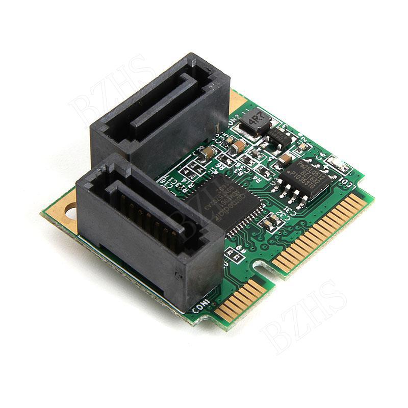 mini pci-e转sata3扩展卡 sata3.0卡 迷你pcie硬盘扩展卡2口
