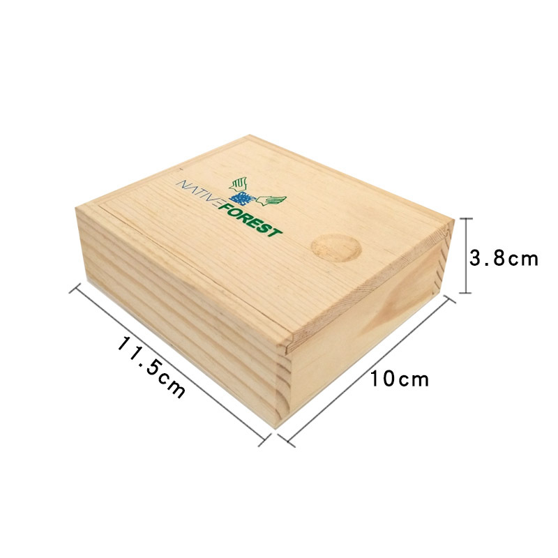 Storage Box Wooden Simple Square Pull Lid Gift Packaging Storage Wooden Box Wooden with Lid Packaging Box