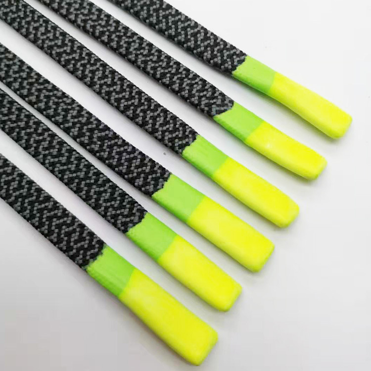 厂家生产供应打结绳头滴胶头帽绳 荧光色硅胶头抽绳服饰辅料