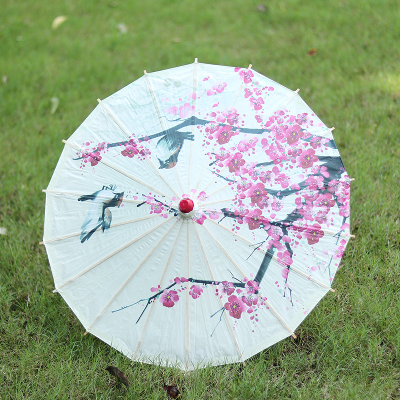 义乌批发彩色纸质手工油纸伞古典竹制舞蹈工艺伞装饰小花伞定制