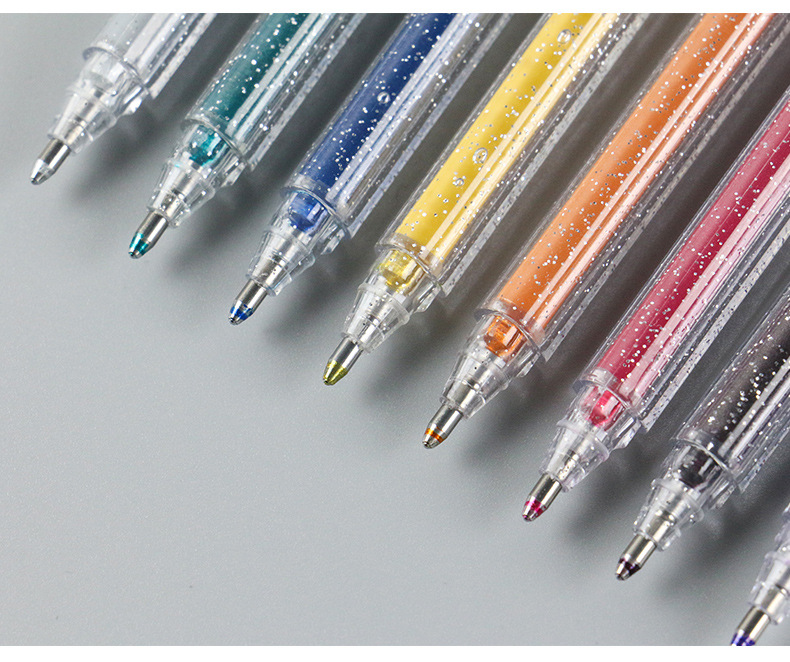 柯林875变色闪光笔手帐笔8色炫彩靓丽学生糖果变色水粉笔1.0mm