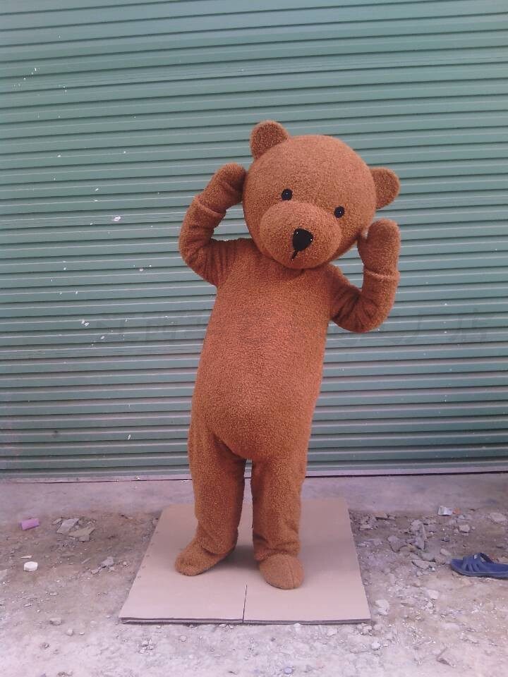 大型广告穿人表演衣服小熊衣服行走泰迪熊卡通道具衣服表演公仔