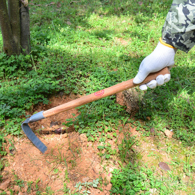 户外多功能种菜种花工具农具小锄头园艺家用除草挖土全钢迷你耙子