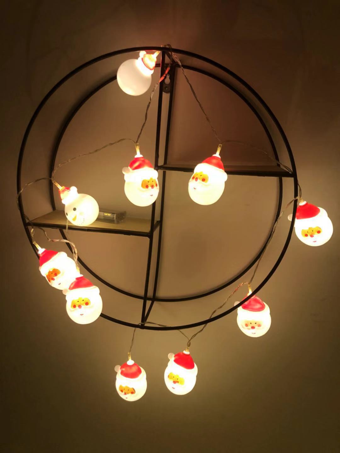 厂家直销led彩灯 圣诞节雪人电池灯圣诞树圣诞老人装饰灯串现货