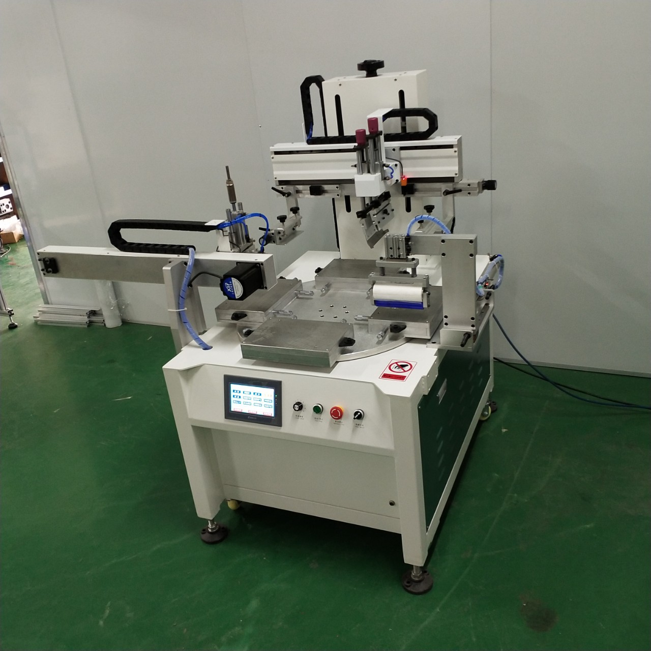 浙江毅鑫厂家直供平面转盘丝印机 印刷设备半自动丝印机批发